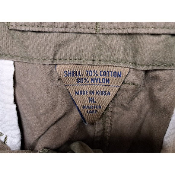 VTG Abercrombie Fitch Pants Mens XL 38x30 Paratroops Cargo Baggy Green T-2083 - Picture 6 of 10